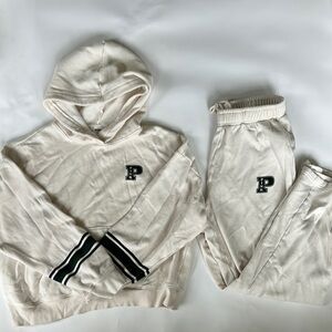 Pink Hoodie and Sweatpants